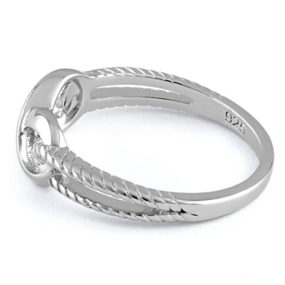 925 STERLING SILVER Dainty Infinity Ring - Picture 13 of 15